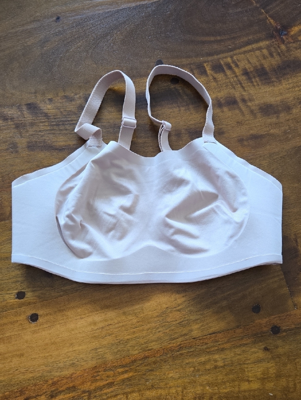 Bare Necessities Wireless Bralette in Light Beige Size Large - Picture 4 of 7